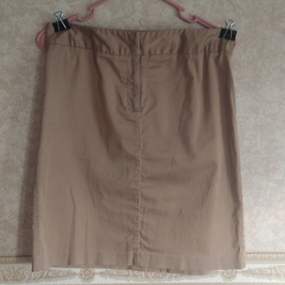 Ann Taylor Khaki Skirt 8P